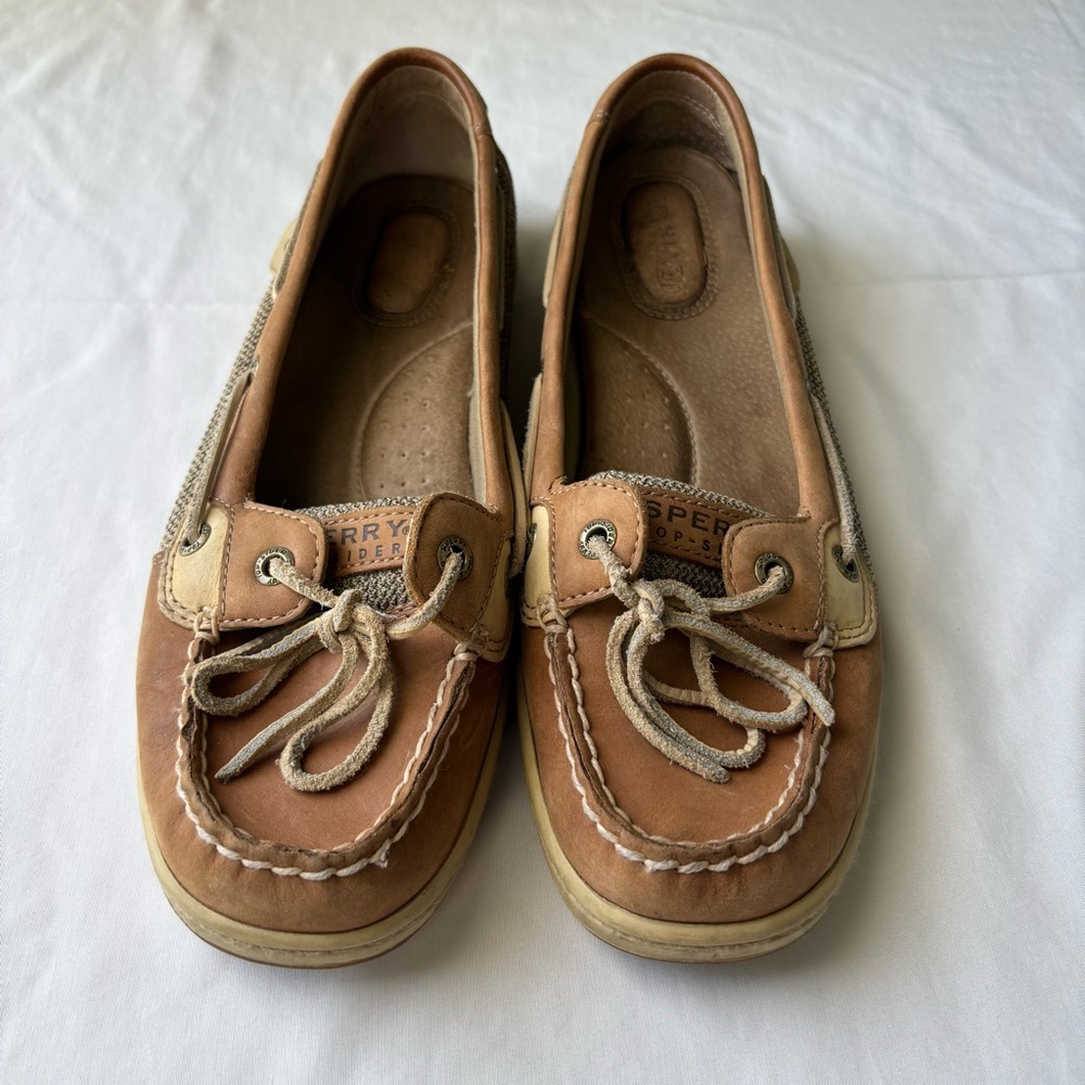 Sperry Tan Leather Angelfish Top SIDER